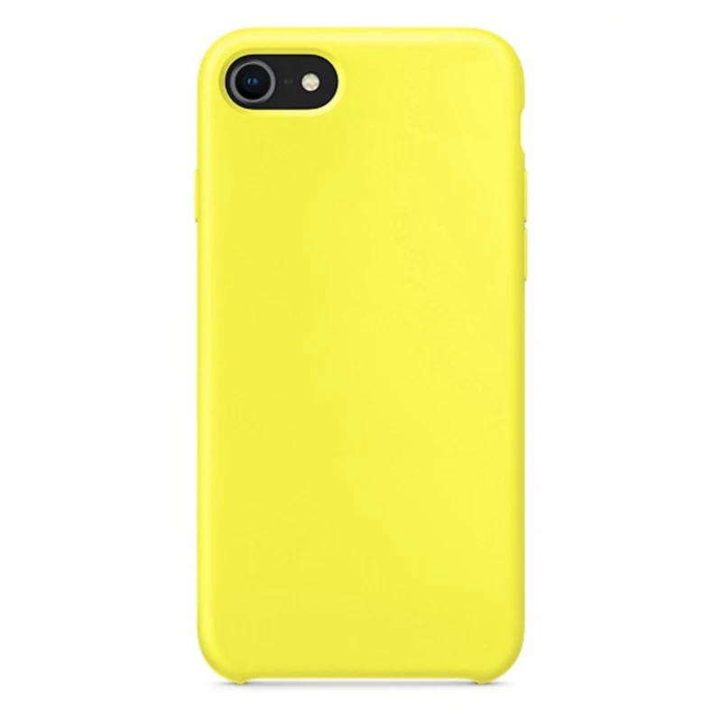 Flash Yellow Официальный силиконовый чехол для iPhone 7 8 Plus, задняя крышка с логотипом для Apple iPhone 11 Pro XR X XS MAX 6 6S PLUS, чехол - Цвет: Flash Yellow