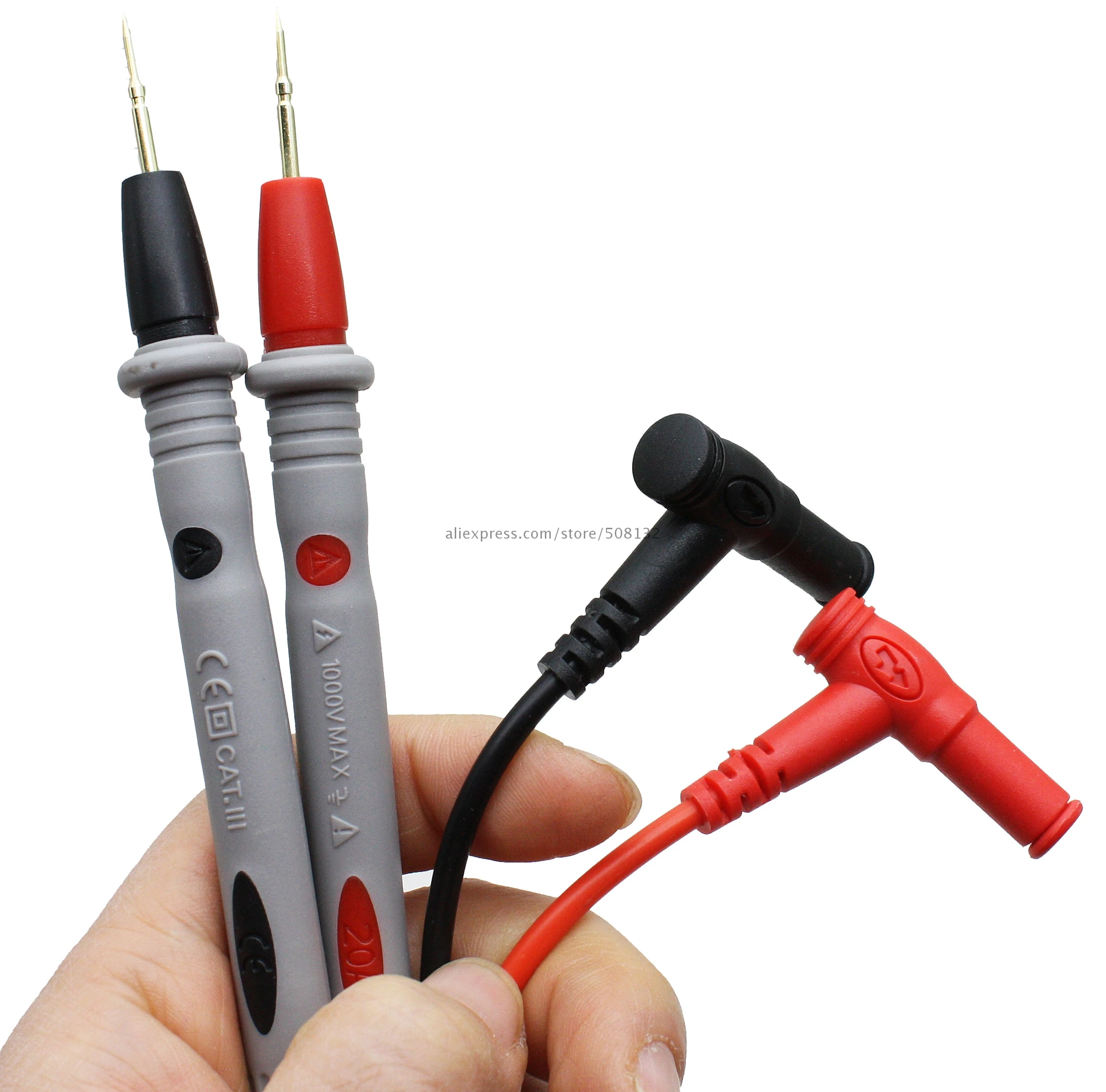 Digital Multimeter PVC Test Leads 4mm Banana Plug Electrical Probe 20A 1000V | Инструменты