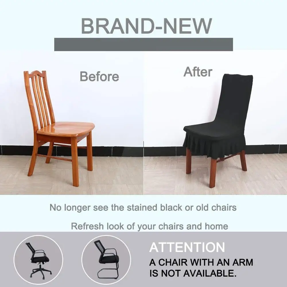 Чехол на стул Meijuner из полиэстера эластичный чехол со съемной юбкой Современное