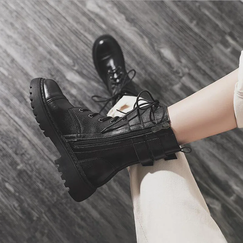 

Women Boots Winter Snow Boots Female Boots Duantong Warm Lace Flat with Women Shoes Tide Hot Sale Women Boots