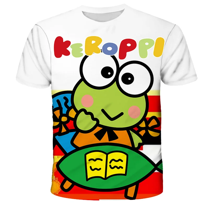 

2021 Summer Fashion T shirts boys/girls Lovely Frog 3D Printed t-shirt Kids Casual Harajuku Style Short sleeve