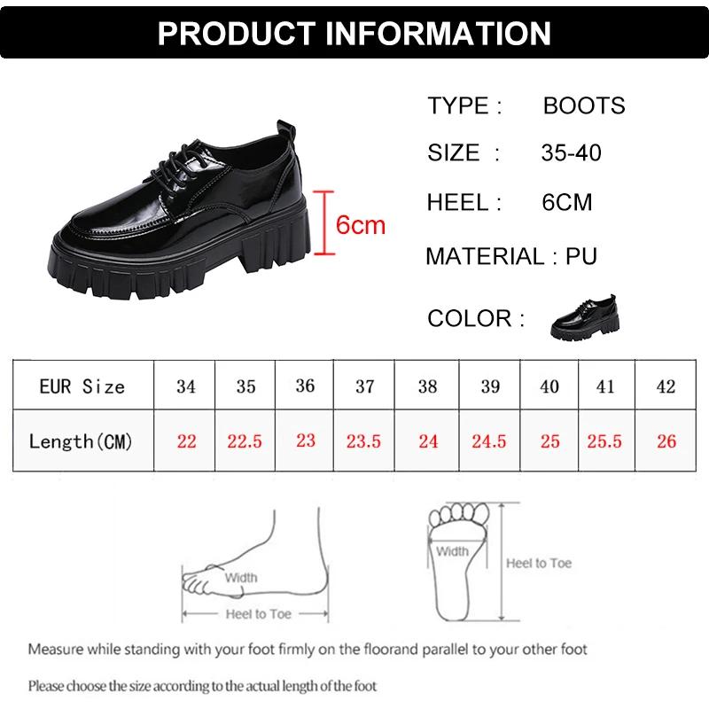 

Rimocy New 2020 Spring Patent Leather Platform Shoes Woman Round Toe Lace Up Flat Oxfords Shoes for Women Black Zapatos De Mujer