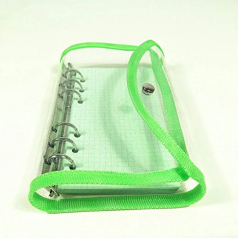 Прозрачный красочный блокнот A6 с 6 отверстиями водонепроницаемый дневник