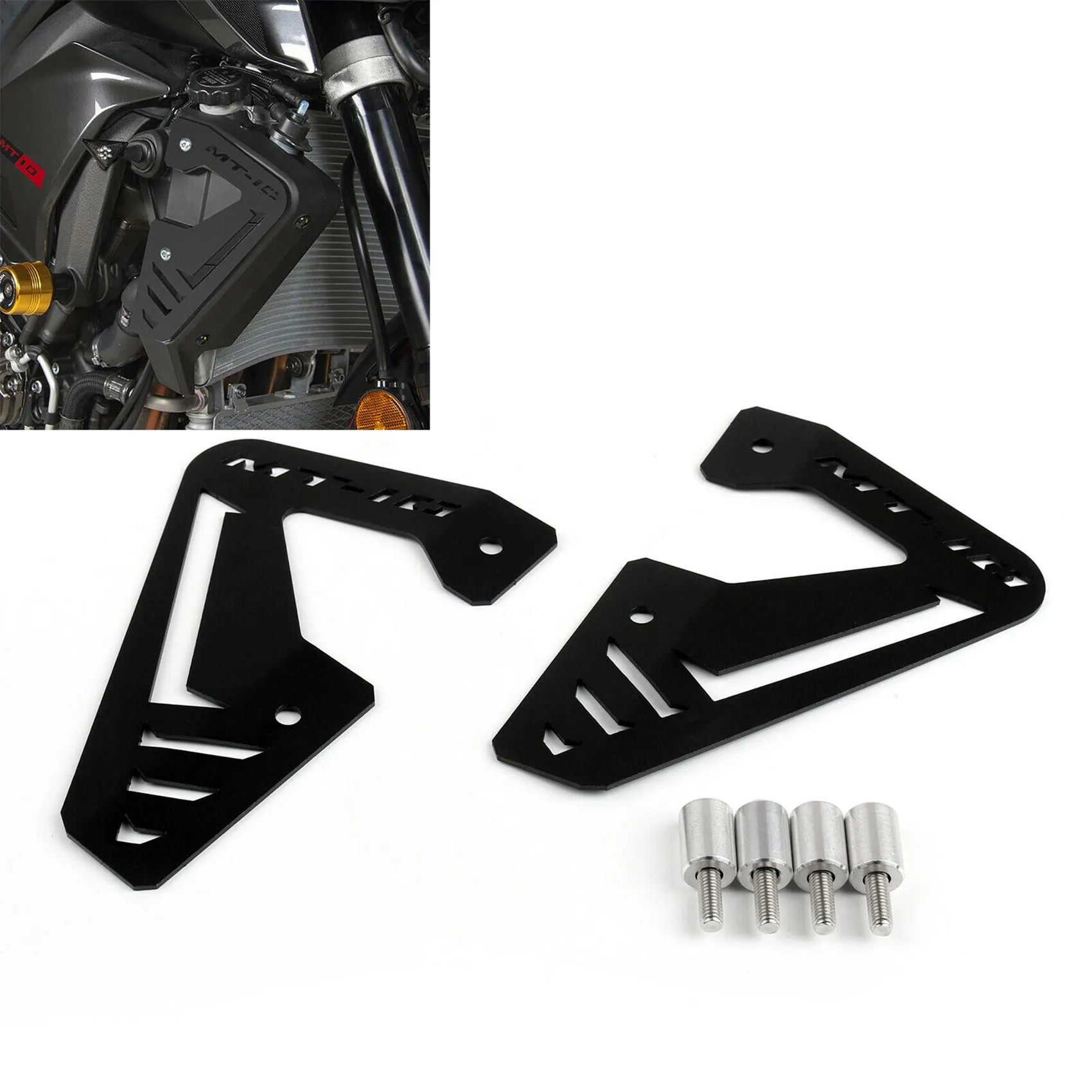 

Aluminum Motorcycle Radiator Side Plate Cover Protector Guard for Yamaha MT FZ 10 MT10 FZ10 MT-10 FZ-10 2015-2020