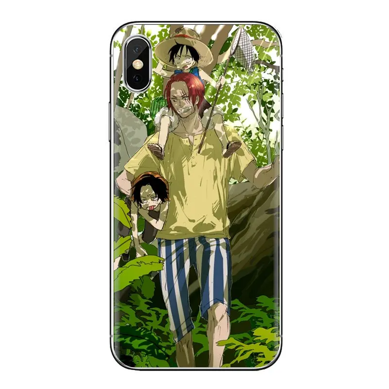 Тапочки в виде персонажа аниме Одна деталь Луффи Зоро Корпус для iPhone XS Max XR X 4 4S 5 5S