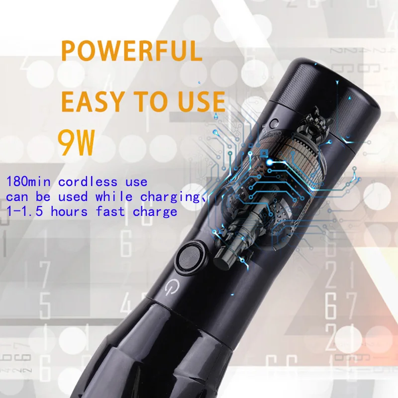 Kemei профессиональная машинка для стрижки волос электрическая мощная