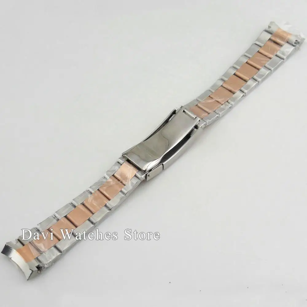 Стерильный розовый золотистый браслет 20 мм 316L из твердой нержавеющей стали