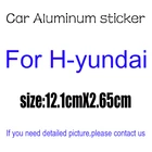1 шт., 3D алюминиевая наклейка с логотипом автомобиля, боковой значок, креативное украшение, Эмблема багажника заднего бампера, наклейка, аксессуары для Hyundai Avante