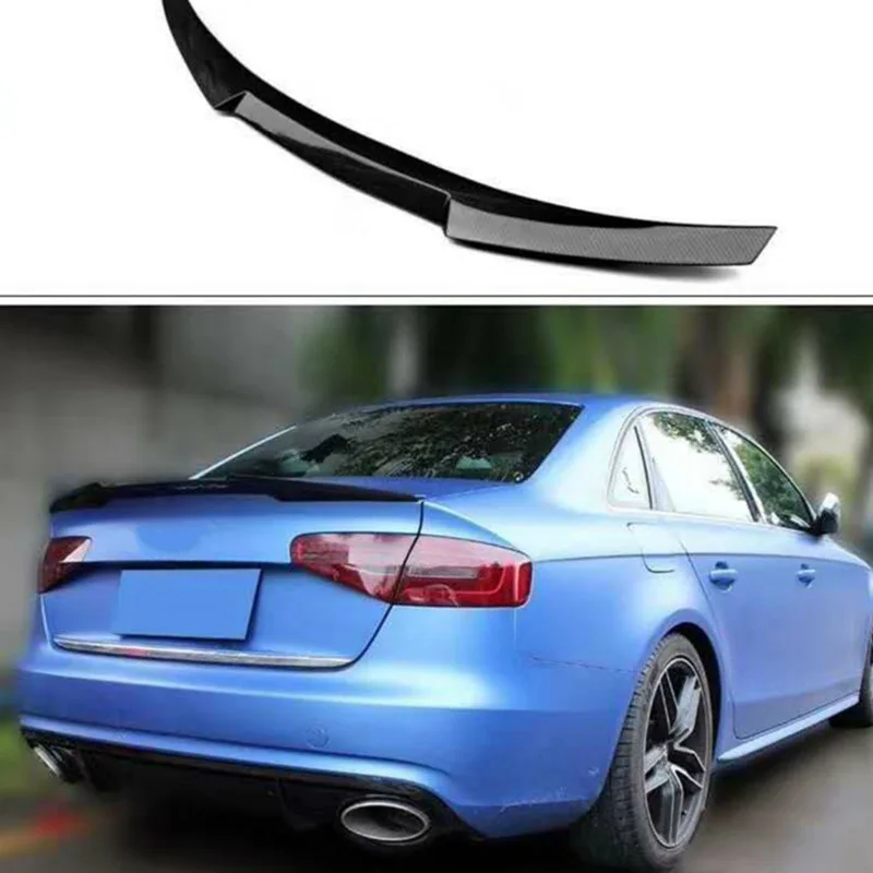 

For Audi A4 2012 high quality ABS Plastic Unpainted Color Rear Spoiler Wing Trunk Lid Cover Car Styling