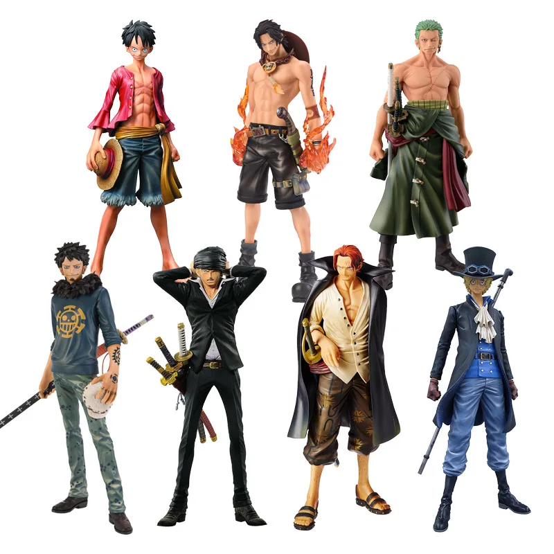 

Anime One Piece Figure Ace Shanks Monkey D Luffy Figure Zoro Sanji law trafalgar Sabo One Piece Anime Figurine PVC Model Toys