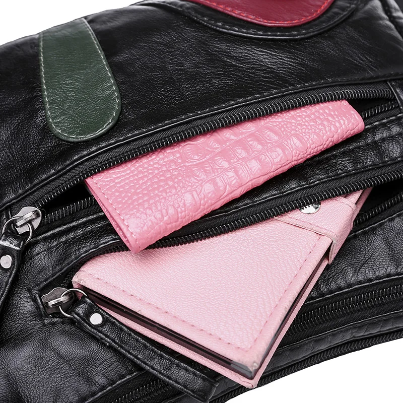 

Hobo Washed Soft PU Leather Women Handbags Tassels Zipper Shoulder Bag Female Large Capacity Crossbody Bag Bolsos Mujer