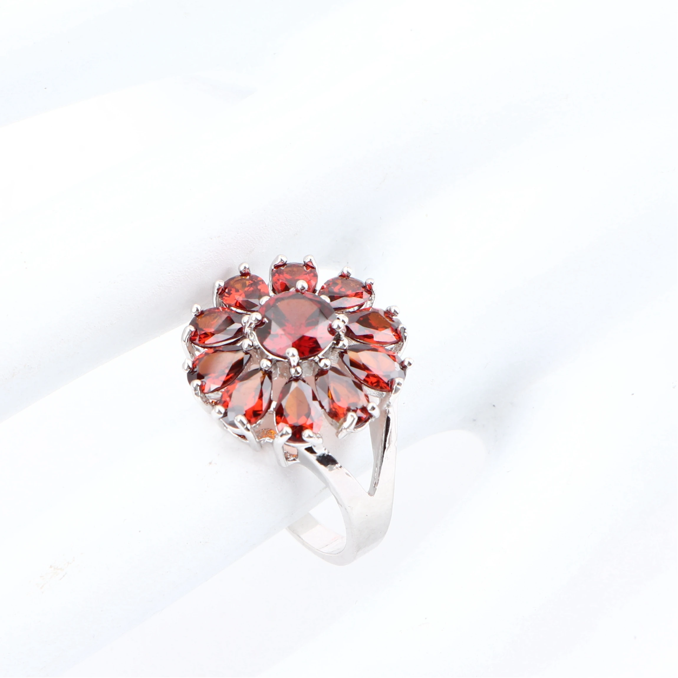 Женский комплект свадебных украшений из серебра 925 пробы с фианитом свадебные