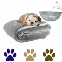 100 waterproof winter pet blanket sleeping mat warm cozy fluffy fleece soft dog blanket washable pet puppy bed mat