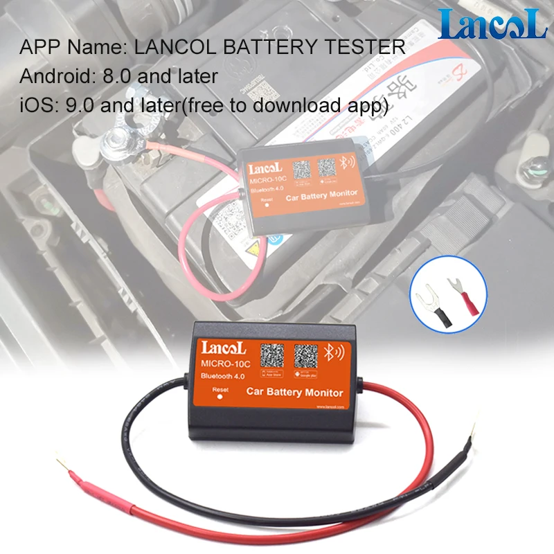 Bluetooth аккумулятор Lancol MICRO 10 C 12 В|Тестеры аккумуляторов| |