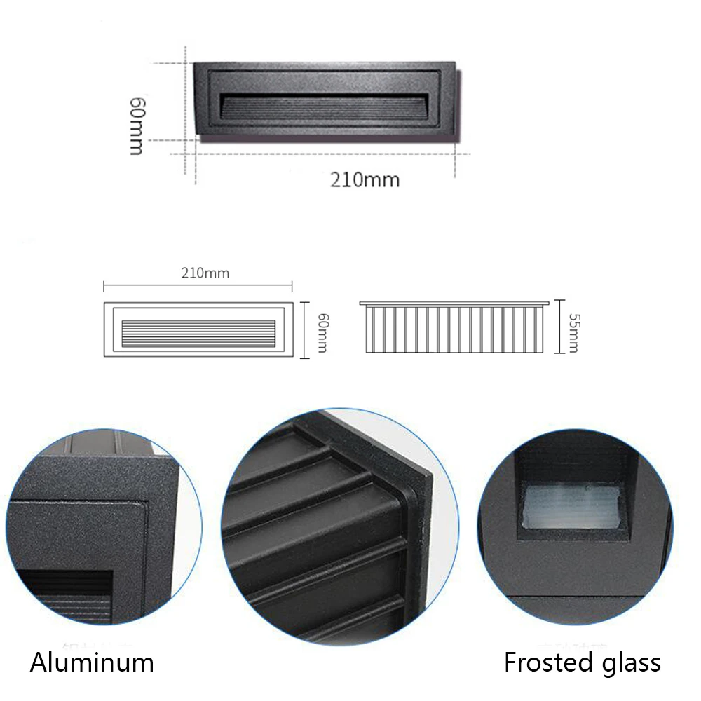 Наружный светодиодный светильник для лестницы водонепроницаемое уличное