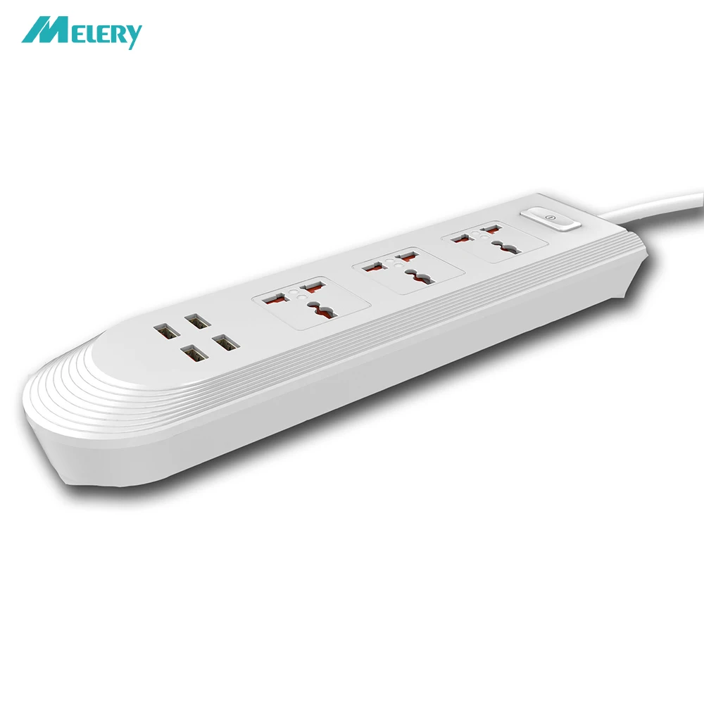 Несколько Мощность полосы 3 Way розетки приводит Электрический универсальное