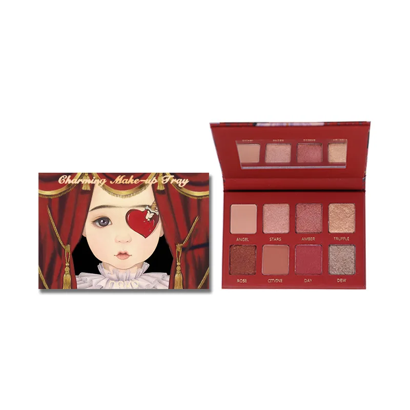 NOVO Matte Glitter Eyeshadow Palette Lasting Shiny Eye shadow Makeup Nude Color Pigment |