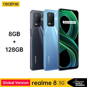 Original realme 8 5G Global Version 8GB 128GB Dimensity 700 6.5 90Hz 48MP Rear Camera 5000mAh Play Store NFC Multi Language