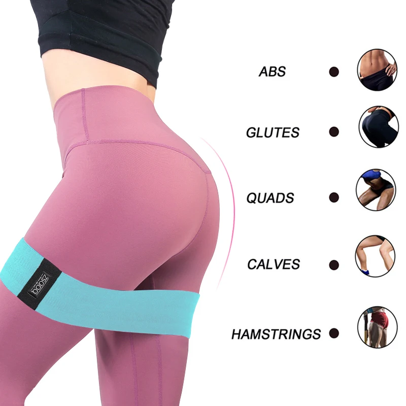 Тренировочная хип Окружная лента для йоги нескользящая спортзала фитнеса