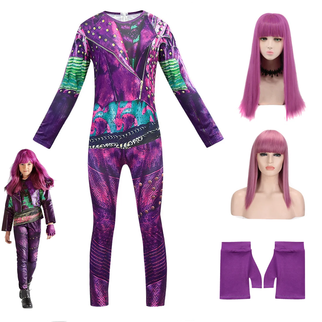 Вечерние костюмы на Хэллоуин для выступлений 3 колготки комбинезон девочек