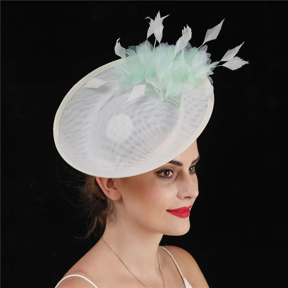 WINE HAT NETTING FEATHERS FASCINATOR WEDDING ASCOT RACING HEN PARTY LADIES DAY 