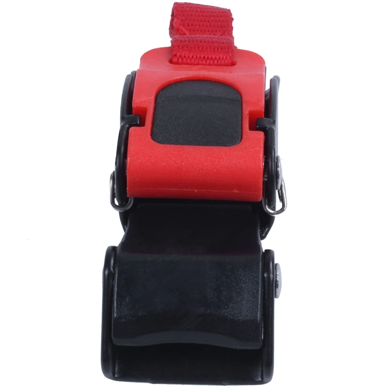

3x Plastic Motorcycle Helmet Speed Clip Chin Strap Quick Release Pull Buckle New Black+Red