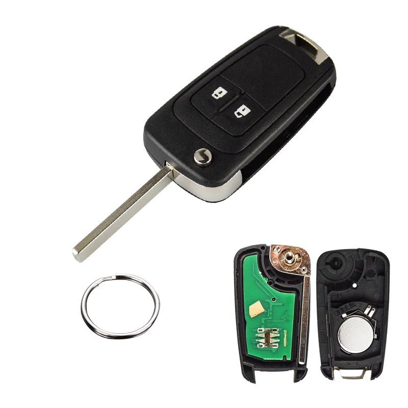 OkeyTech 2 3 4 кнопки в комплекте флип Автомобильный Дистанционный ключ для Opel astra h g j Vauxhall ключ Замена 433 МГц ID46 Электронный чип на плате