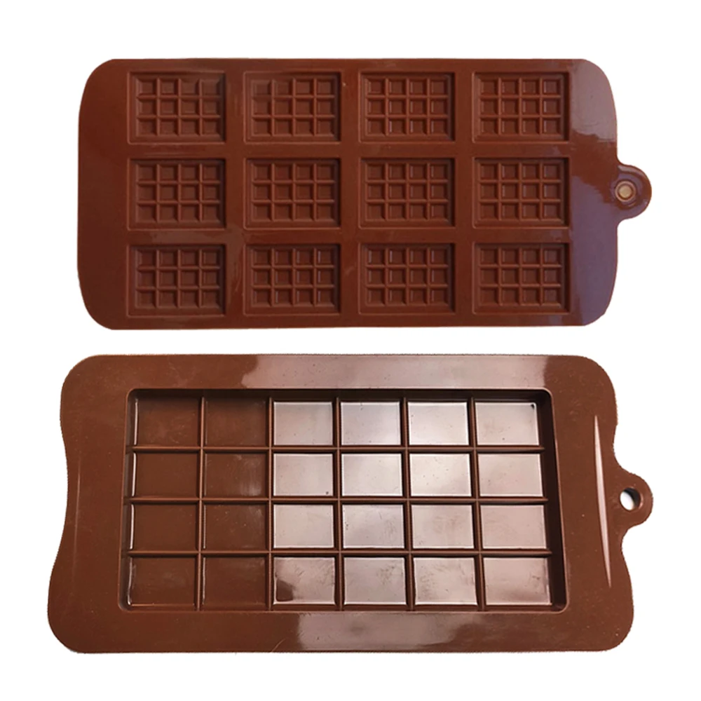 

1PCS Silicone Mold 12 Cells Chocolate Mold Fondant Patisserie Candy Bar Mould Cake Mode Decoration Kitchen Baking Accessories