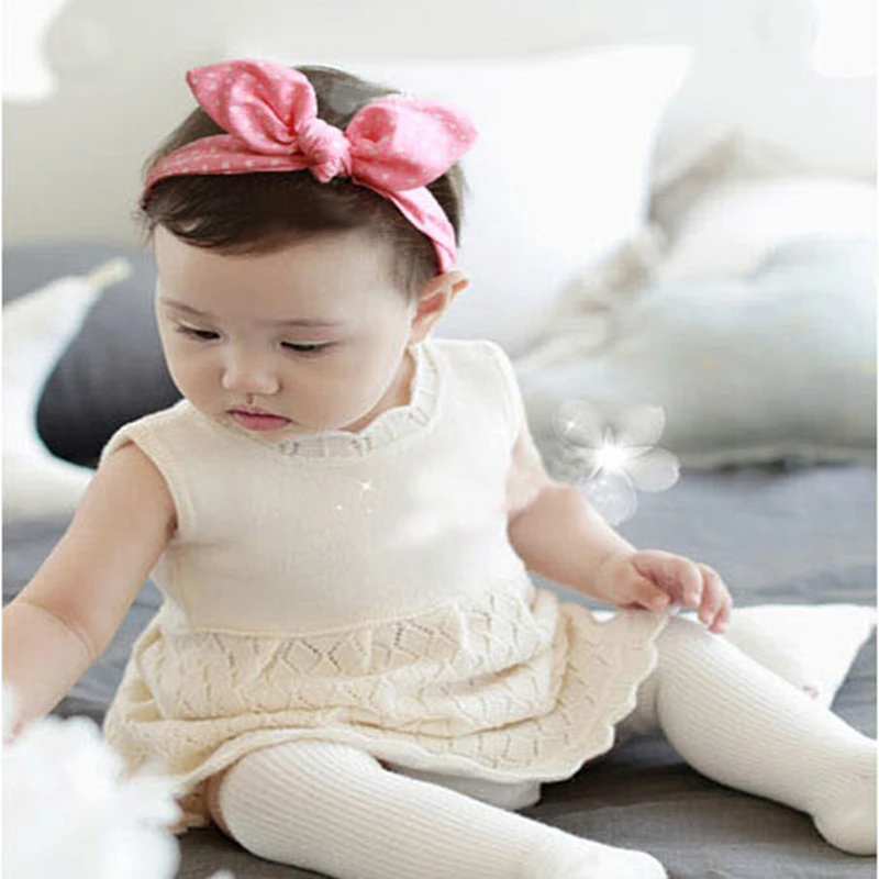 10 шт./лот повязка на голову с заячьими ушками в Корейском стиле простая принтом и