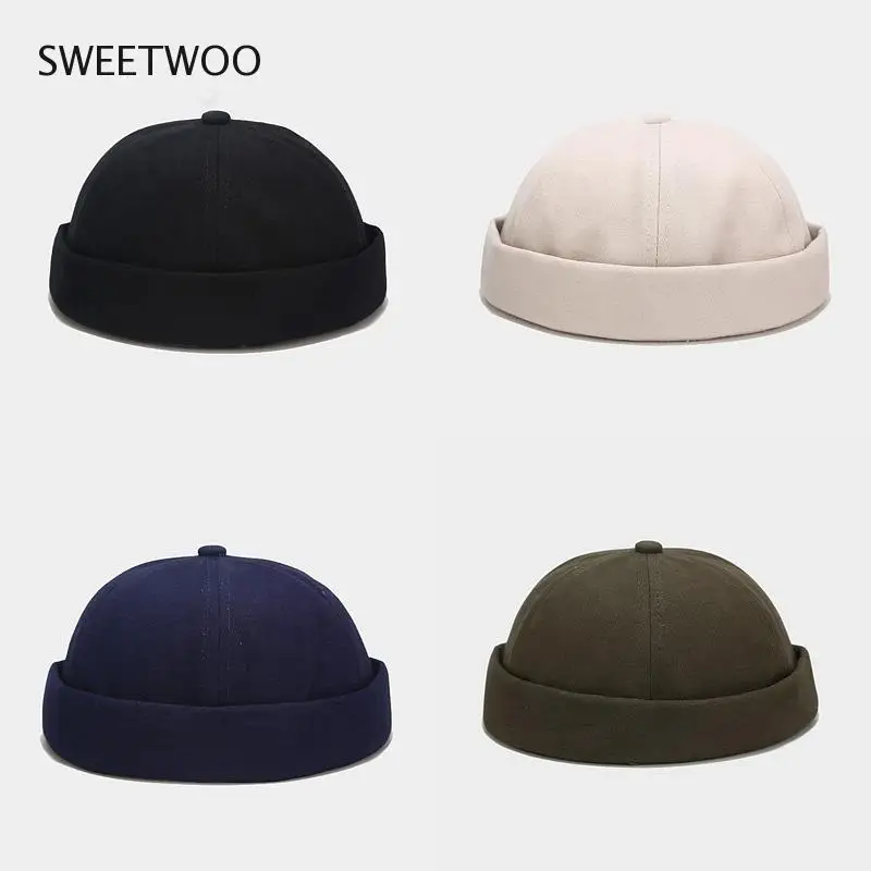 New Spring Brimless Hats Hip Hop Beanie Skullcap Street Knitted Hat Women Men Casual Cap