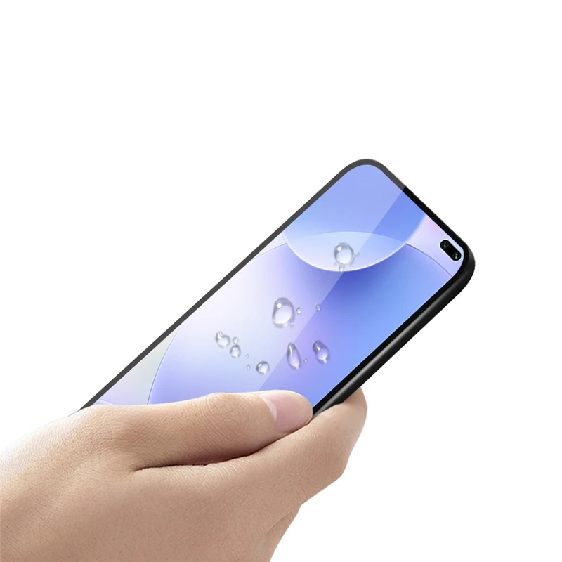 2 uds La pegamento de vidrio para Xiaomi Redmi K30 Protector de pantalla de cristal templado para Xiaomi Redmi K30 pel&iacute;cula del tel&eacute;fono para Xiaomi Redmi K30-2
