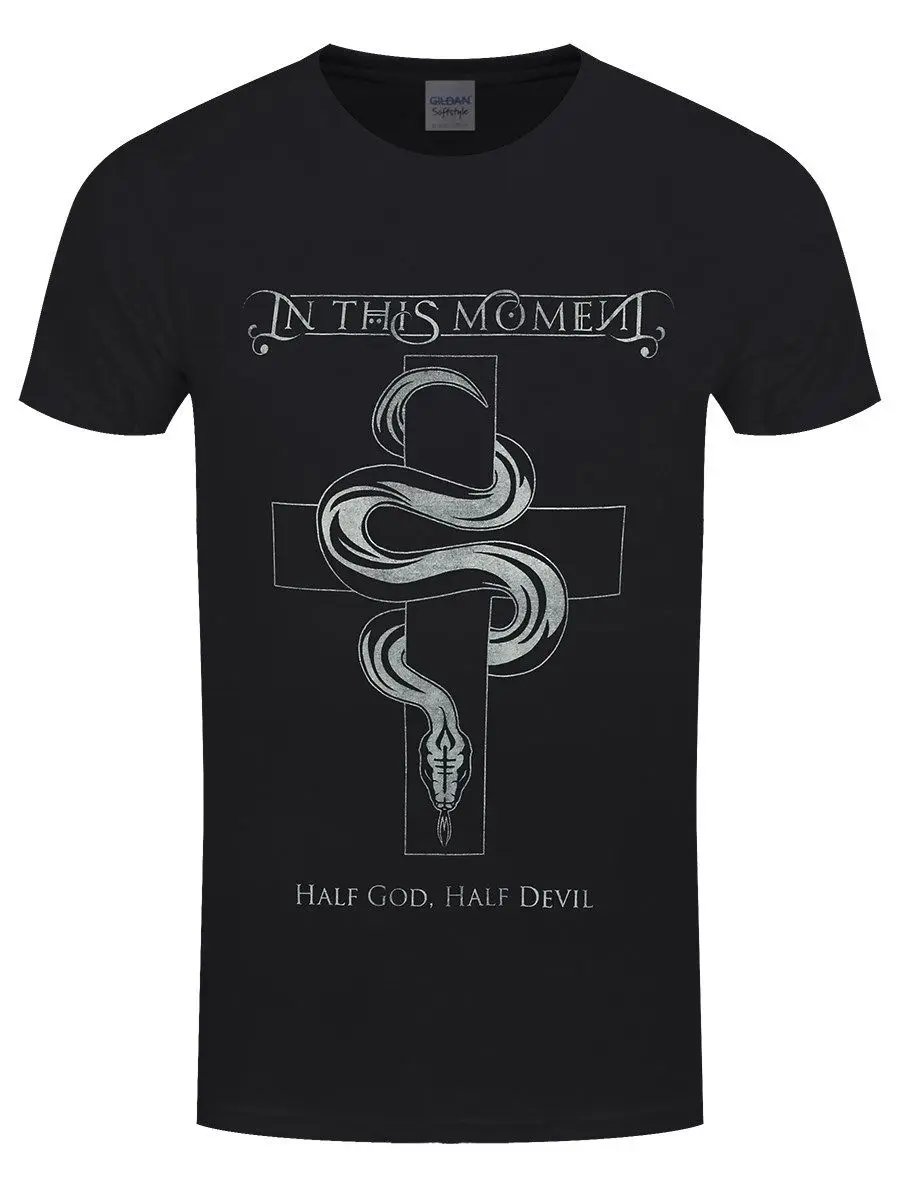 В этом МО Мужская футболка распятие черная хип-хоп одежда хлопок короткий рукав