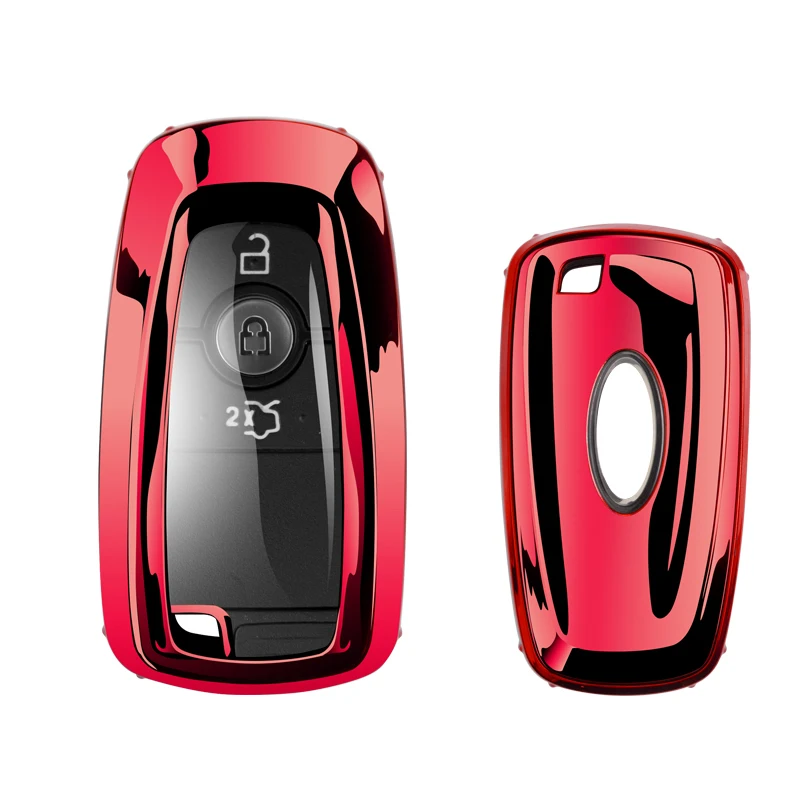 

Чехол для ключей Ford Fusion Mustang Explorer, чехол-брелок из ТПУ с полным покрытием для автомобилей Ford Fusion, Mustang Explorer, чехол-держатель для ключей с дистанционным управлением для Ford F350, 2018 г., F-150, F350