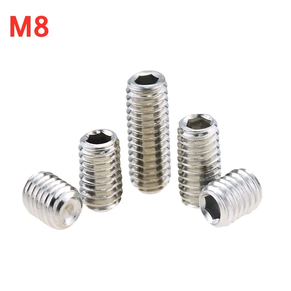 

5 шт. M8 * 8-30 10 16 20 25 шестигранный набор винтов с шестигранным углублением плоский винт с шестигранной головкой из нержавеющей стали набор винт...