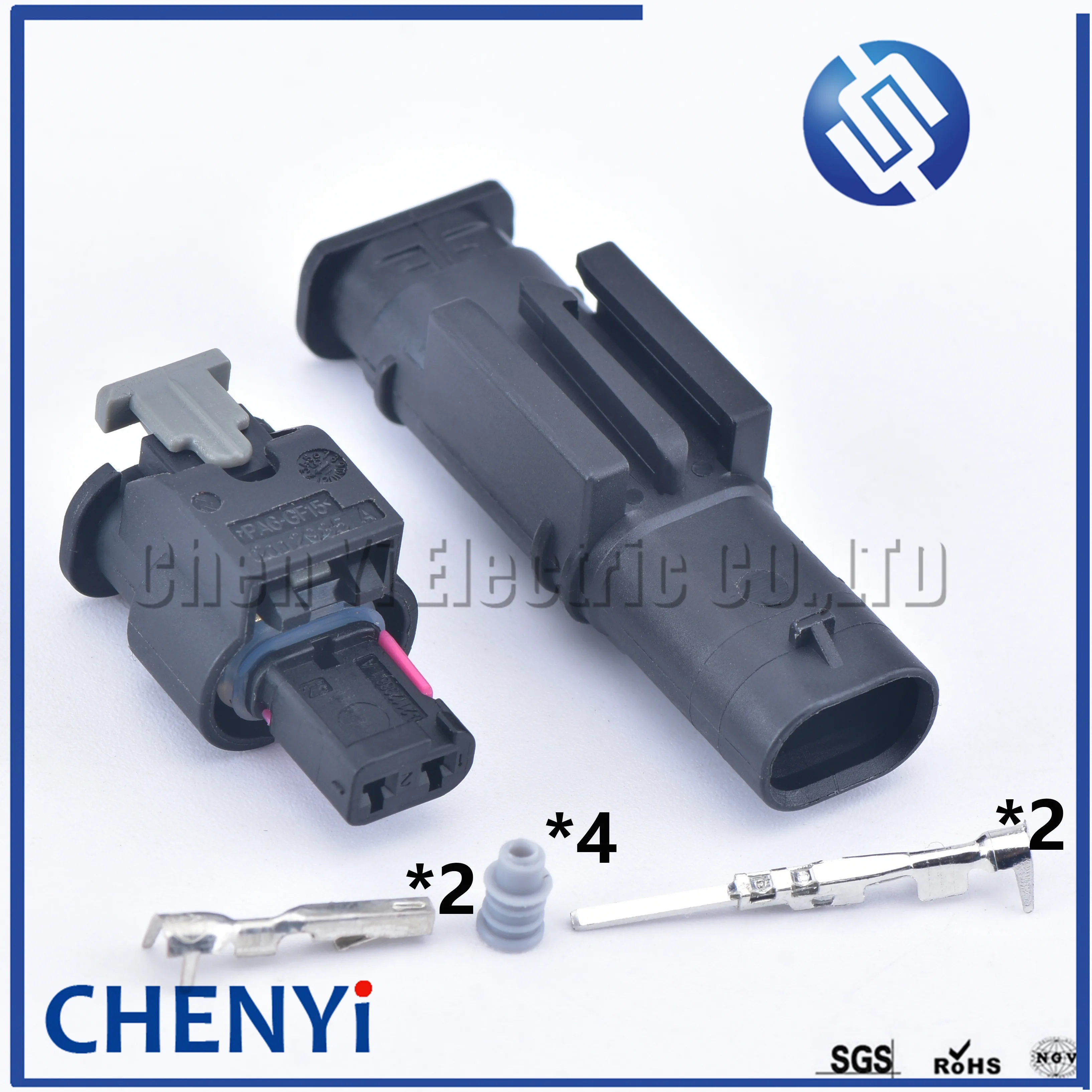 2 Sets Pin Tyco Amp auto fuel injector connector waterproof impact sensor plug For VW Audi 4F0973702 0-2112986-1 1-1718643-1 |