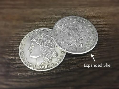 Morgan Dollar и Расширенная оболочка (хвост) набор волшебной монета для фокусов