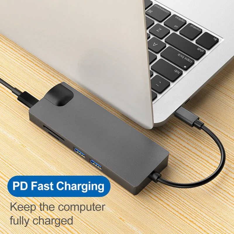 

USB-C 3,0 C PD USB Type C C C HDMI VGA RJ45 Lan Ethernet SD TF Card Reader Pro