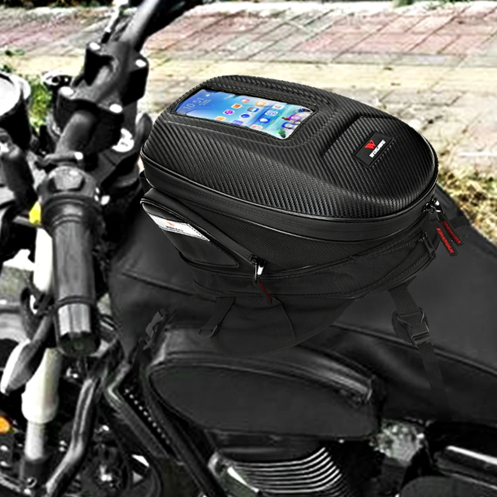 WOSAWE Водонепроницаемая мотоциклетная сумка для бака топливного магнитная Сумка