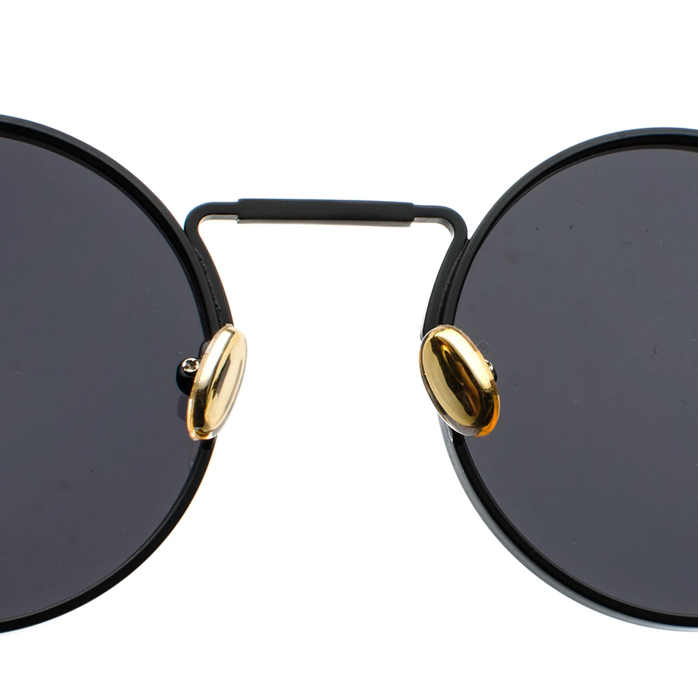 Круглые Солнцезащитные очки в стиле стимпанк для мужчин и женщин винтажные Ретро