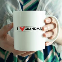 creative ceramic mugs i love grandma painted handle tea coffee mug tea cup for grandma gift 11oz