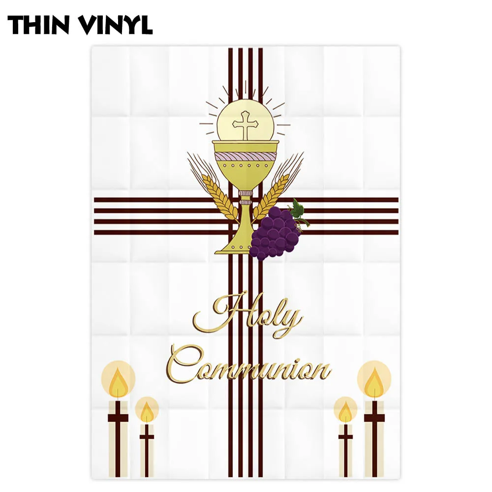 Allenjoy фон для фотосъемки Первого Святого комсоюза крестины виноград украшения