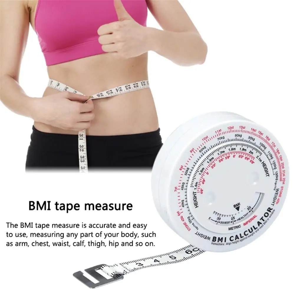 BMI рулетка измерительная лента для измерения жира тела 150 см выдвижной калькулятор талии измерительные инструменты для руки, груди, икры, бедра, бедра, Новинка