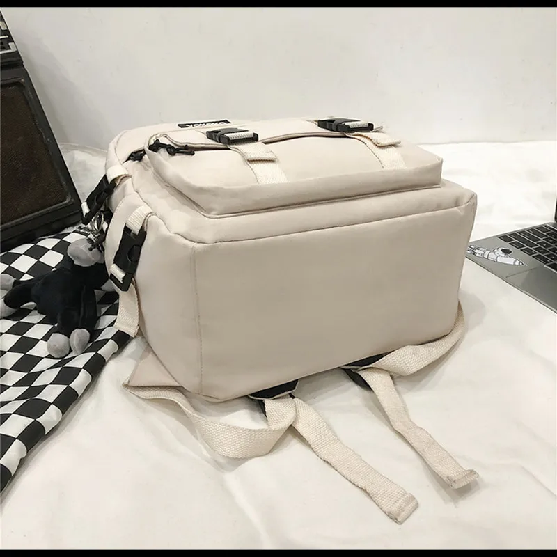 

Original Brand Port Of Labor Wind Schoolbag College Students Fashion Backpack Korean Version Backpack Large Capacity