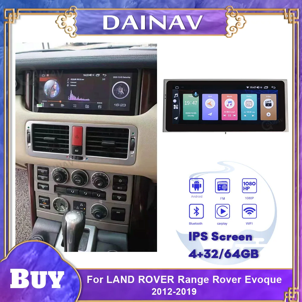 

Android 10.0 Car Stereo Video Player For LAND ROVER Range Rover Evoque LRX L538 2012-2019 Car Radio Autoradio GPS Navigation