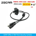 Новое поступление автомобильная мини-камера видеонаблюдения Высокого Разрешения Sony CCD Effio-E 700TVL объектив 25 мм защитная коробка цветная Проводная камера OSD