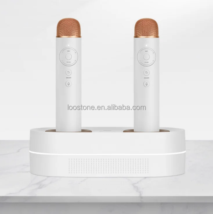 저렴한 KTV 세트 가라오케 플레이어 리튬 배터리 마이크 스탠드 포함 무선 충전 K2