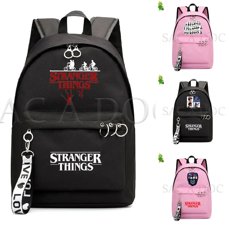Рюкзак очень странные дела новинка модные школьные ранцы для девочек студентов