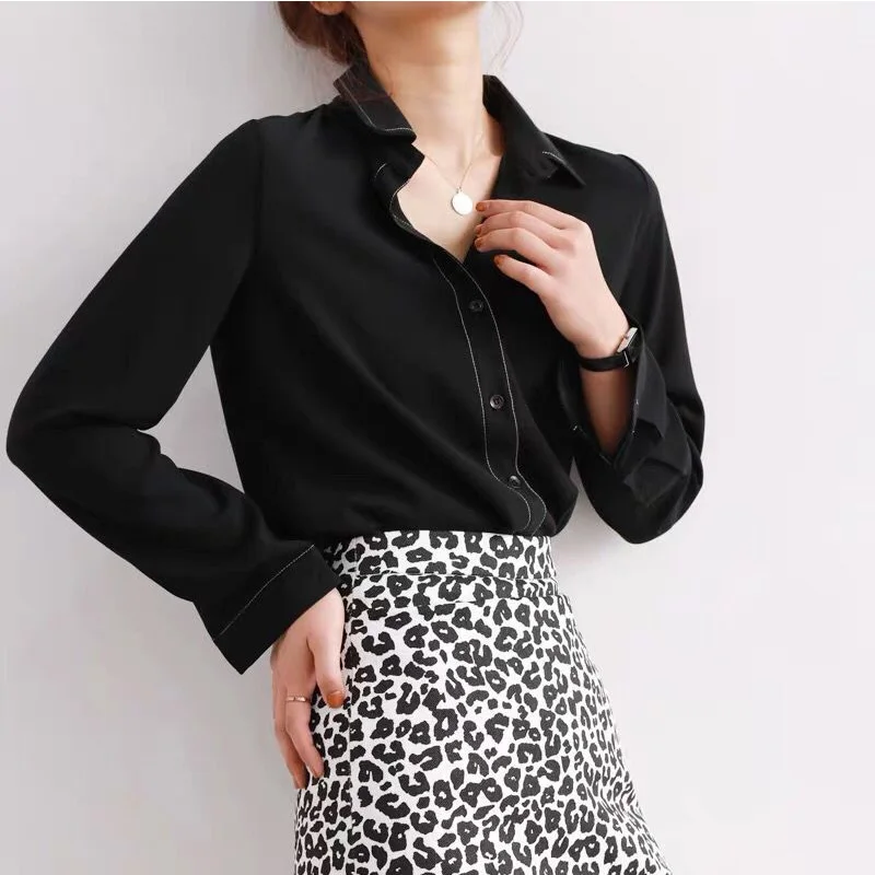 Модная женская одежда 2019 топы и блузки шифоновый топ белая блузка размера плюс