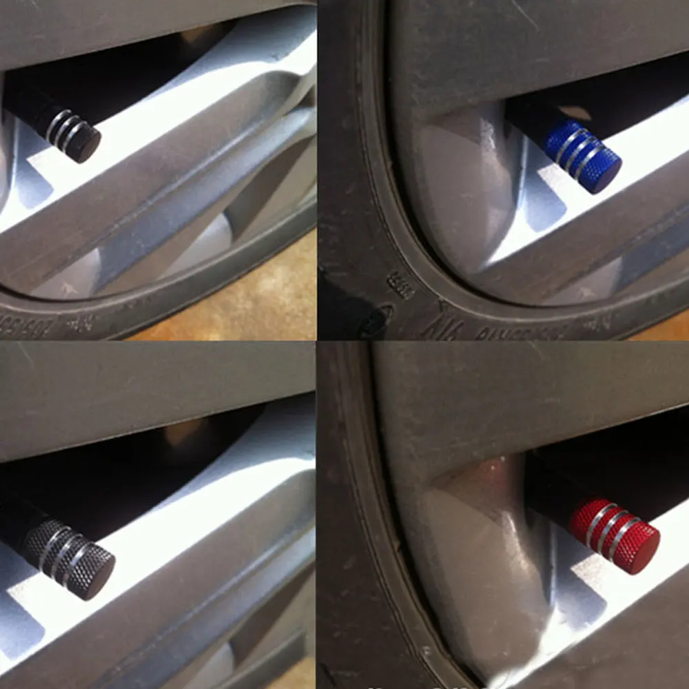 DSYCAR 4 шт./лот модные Универсальные колпачки на ниппель шин из алюминиевого сплава