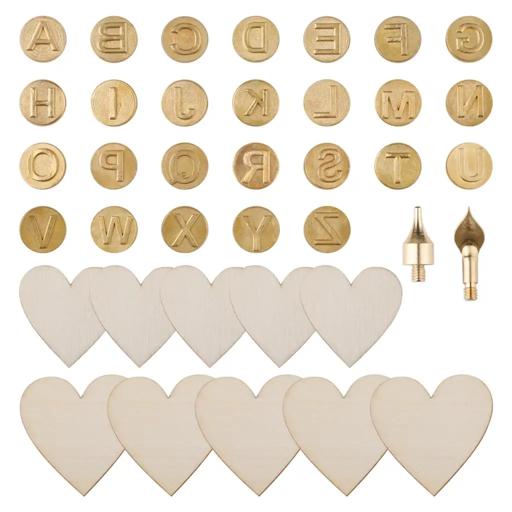 38 шт. полезные DIY ручки для сжигания дерева советы резьба железный наконечник